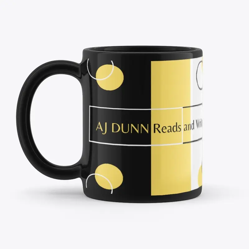 AJ Dunn Reads and Writes Mug Yellow