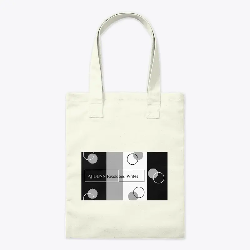 AJ Dunn Reads and Writes Tote Bag Gray