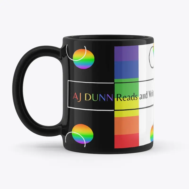 AJ Dunn Reads and Writes Pride Mug