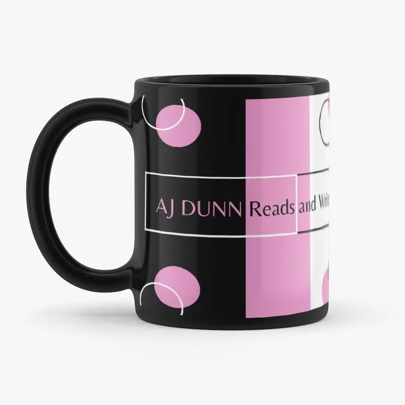 AJ Dunn Reads and Writes Pink Mug