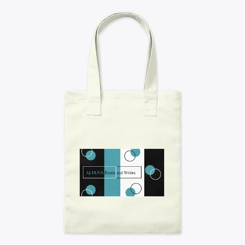 AJ Dunn Reads and Writes Tote Bag Blue