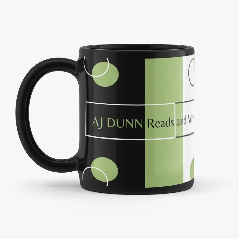 AJ Dunn Reads and Writes Green Mug